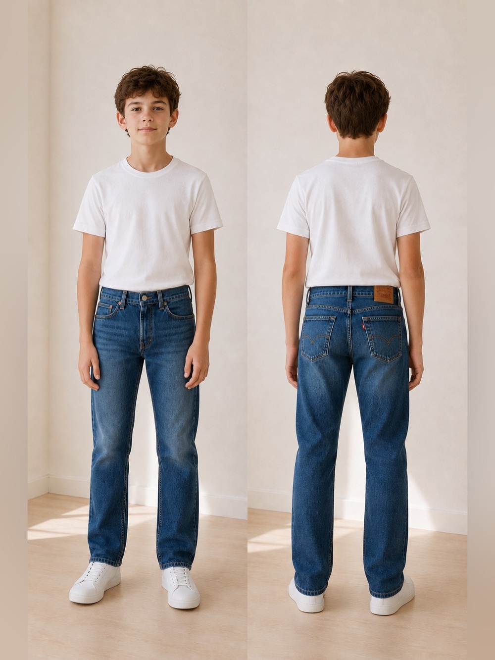 Levi's 511 Boys Size 18 Regular Slim Stretch Jeans W29 L29 Med Wash EUC